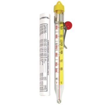 Large Glass Thermometer with Pan Clip