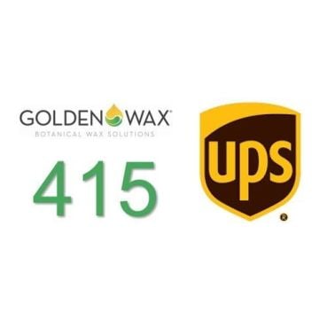 125 UPS Shipping Friendly Package = Natural Soy 125 (Golden Wax 415 - 5715-00-77GW) Wax