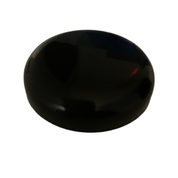 Black Domed Plastic Cap 70mm 