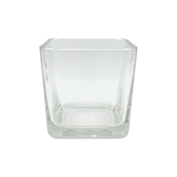 14 oz. Cube Votive Jar: priced per case 12/1