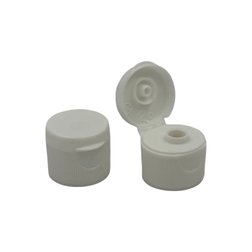 White Plastic Flip Top Lid: 1 oz. 20-410 neck size