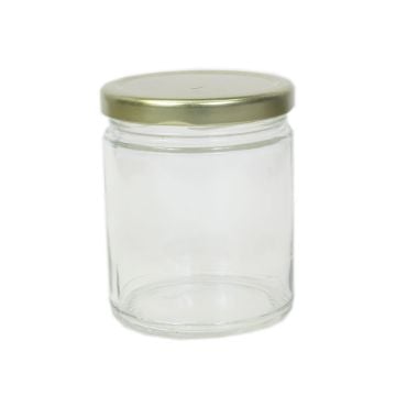 9 oz. Straight Sided Jar with 70tw Lid: case of 12 jars