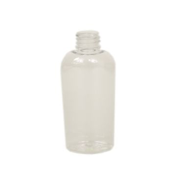 2 oz. Clear Cosmo Oval Plastic Bottle