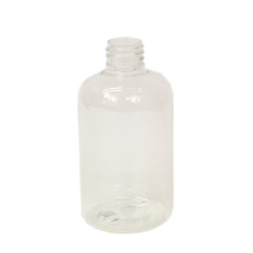 4 oz. Clear Boston Round Plastic Bottle