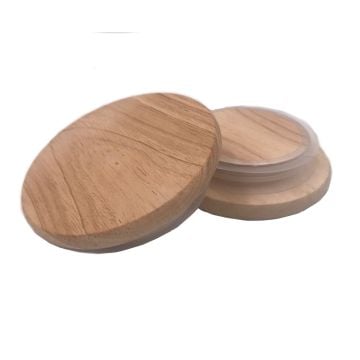 Wood Lid - Light Lid (Rubber Wood)