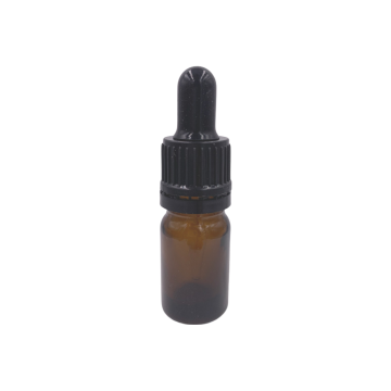 .17 oz. Amber (5ml) Glass Bottle w/Glass Dropper (sold as set)