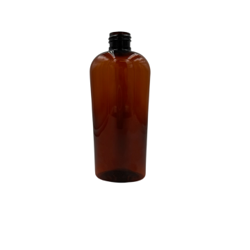 4 oz. Amber Cosmo Plastic Bottle (20-410)