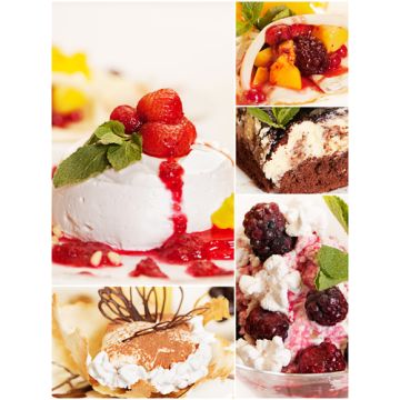 Dessert Fragrance Sampler Set: 10-1 oz.bottles.One each of: Apple Crisp, Bananas Foster, Black Forest Truffle, Blueberry Cheesecake, Caramel Brownie Cheesecake, Caramel Cheesecake, Chocolate Covered Cherries, Creme Brulee, Fudge Brownie, Nutty Taffy Apple