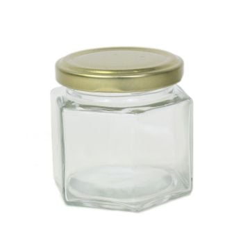 4 oz. Hex Jar with 58tw Lid