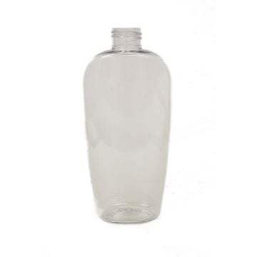 8 oz. Clear Cosmo Oval Plastic Bottle (24-410)