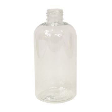 8 oz. Clear Boston Round Plastic Bottle (24-410)