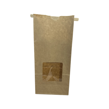 Kraft Window Bag with Tin Tie