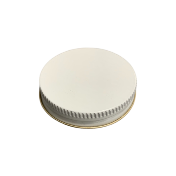 White Metal Cap 48mm 